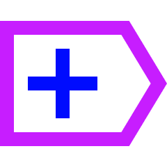 Add Tag Icon from Sharp Neon Set