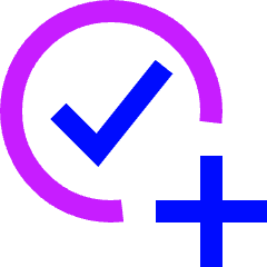 Add Task Reminder Icon from Sharp Neon Set