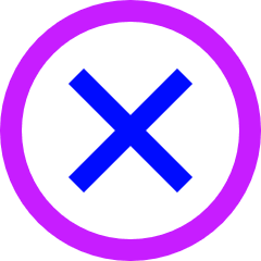 Delete Circle Icon from Sharp Neon Set