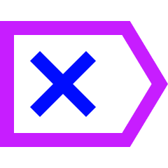 Delete Tag Icon from Sharp Neon Set