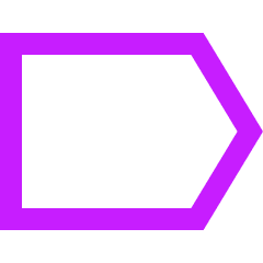 Tag Empty Icon from Sharp Neon Set