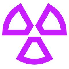 Radioactive 1 Icon from Sharp Neon Set