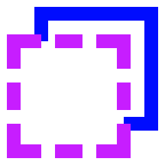 Align Back 2 Icon from Sharp Neon Set
