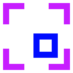 Align Bottom Right Frame Square Icon from Sharp Neon Set