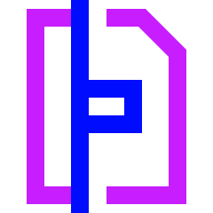 Align Margins Vertical Icon from Sharp Neon Set