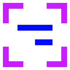 Align Object Frame Right Icon from Sharp Neon Set