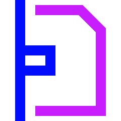 Align Page Icon from Sharp Neon Set