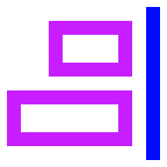 Align Right 1 Icon from Sharp Neon Set
