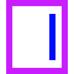 Align Right Vertical Icon from Sharp Neon Set