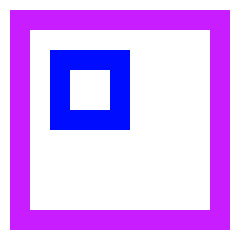 Align Top Left Square Icon from Sharp Neon Set