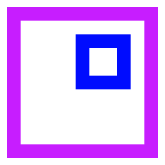 Align Top Right Square Icon from Sharp Neon Set