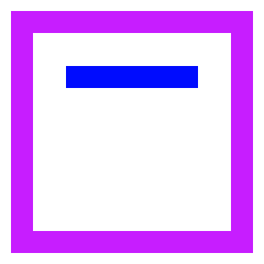 Align Top Square Icon from Sharp Neon Set
