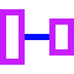 Align Vertical Center 1 Icon from Sharp Neon Set