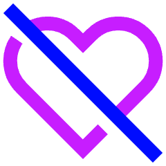 Disable Heart Icon from Sharp Neon Set