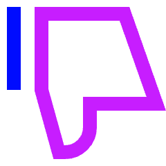 Dislike 2 Icon from Sharp Neon Set