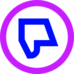 Dislike Circle Icon from Sharp Neon Set