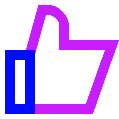 Like 1 Icon from Sharp Neon Set