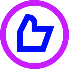 Like Circle Icon from Sharp Neon Set