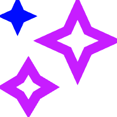 Multiple Stars Icon from Sharp Neon Set