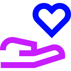 Share Heart Icon from Sharp Neon Set