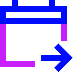 Calendar Jump To Date Icon from Sharp Neon Set