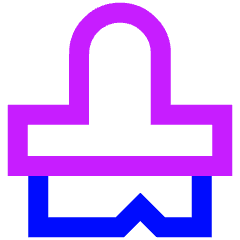 Paintbrush 1 Icon from Sharp Neon Set
