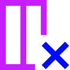 Delete Column Icon from Sharp Neon Set