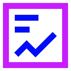 Content Statistic Icon from Sharp Neon Set