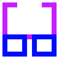 Glasses Icon from Sharp Neon Set