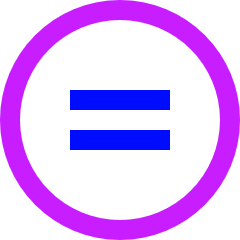 No Derivative Works Icon from Sharp Neon Set