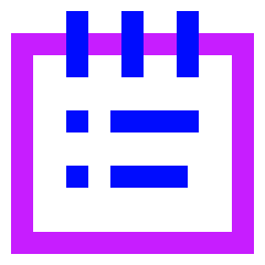 Notepad List Icon from Sharp Neon Set