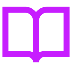 Open Book Icon from Sharp Neon Set