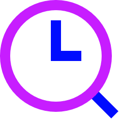 Search History Browser Icon from Sharp Neon Set