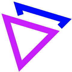 Double Arrow Cursor Icon from Sharp Neon Set