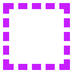 Select Square Area 2 Icon from Sharp Neon Set
