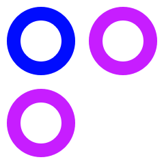 Dashboard Circle Three Icon from Sharp Neon Set
