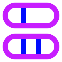 Dashboard Horizontal Pills 5 Icon from Sharp Neon Set