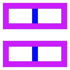 Dashboard Horizontal Rectangle Half Icon from Sharp Neon Set