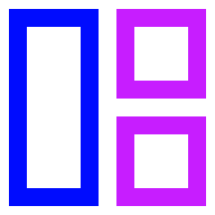 Dashboard Square Vertical Rectangle 2 Icon from Sharp Neon Set