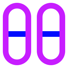 Dashboard Vertical Pills Half Icon from Sharp Neon Set