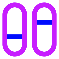 Dashboard Vertical Pills Split 1 Icon from Sharp Neon Set