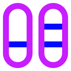 Dashboard Vertical Pills Split 4 Icon from Sharp Neon Set