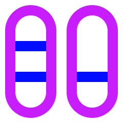 Dashboard Vertical Pills Split 6 Icon from Sharp Neon Set