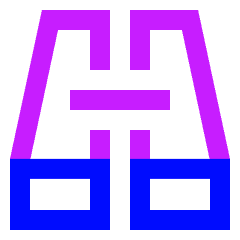 Binoculars Icon from Sharp Neon Set