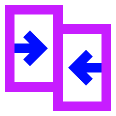 Compare Arrow Icon from Sharp Neon Set