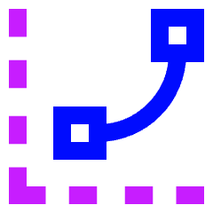 Curves Levels Graph Icon from Sharp Neon Set