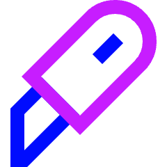Cutter Icon from Sharp Neon Set