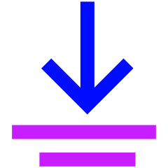 Flatten Icon from Sharp Neon Set