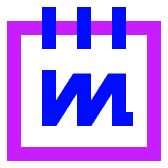 Notepad Sketchpad Icon from Sharp Neon Set