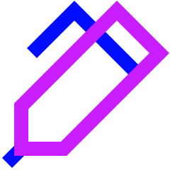Pen 1 Icon from Sharp Neon Set